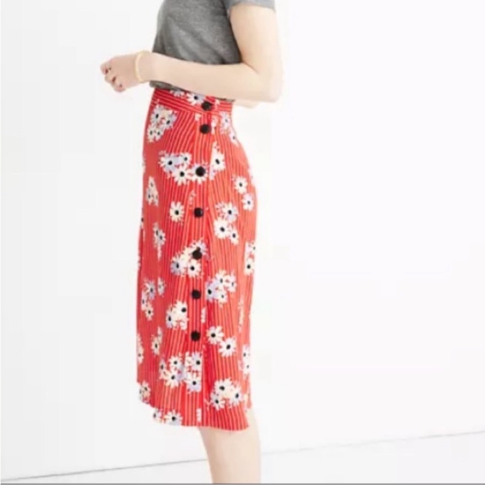 Madewell Daisy Society Side Button Skirt